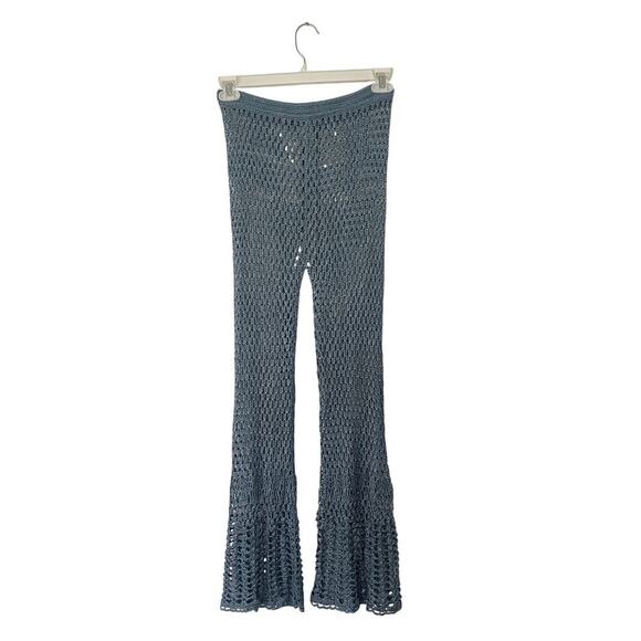Cult Gaia Iriel Crochet-Knit Flared Pants Size Small - Picture 6 of 7
